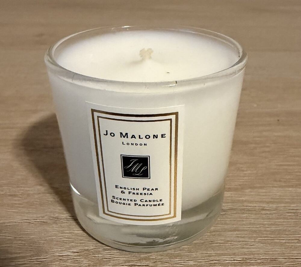 Jo Malone English Pear Freesia Mini Candle Travel Size NEW With Gift Bag